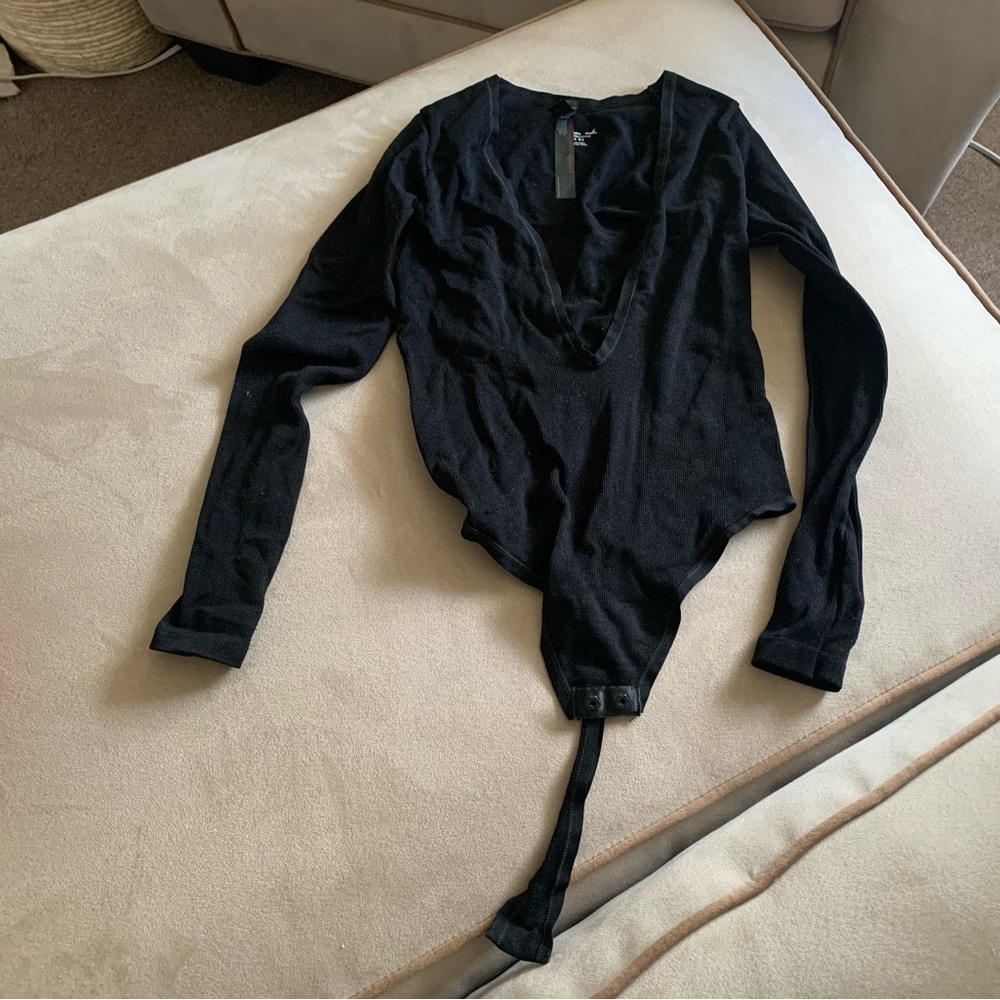 Free People deep v bodysuit